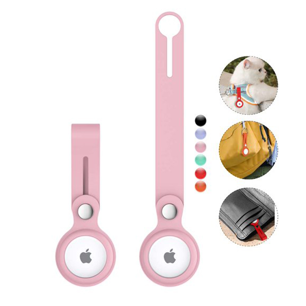 Wholesale Long Silicone AirTag Tracker Holder Loop Case